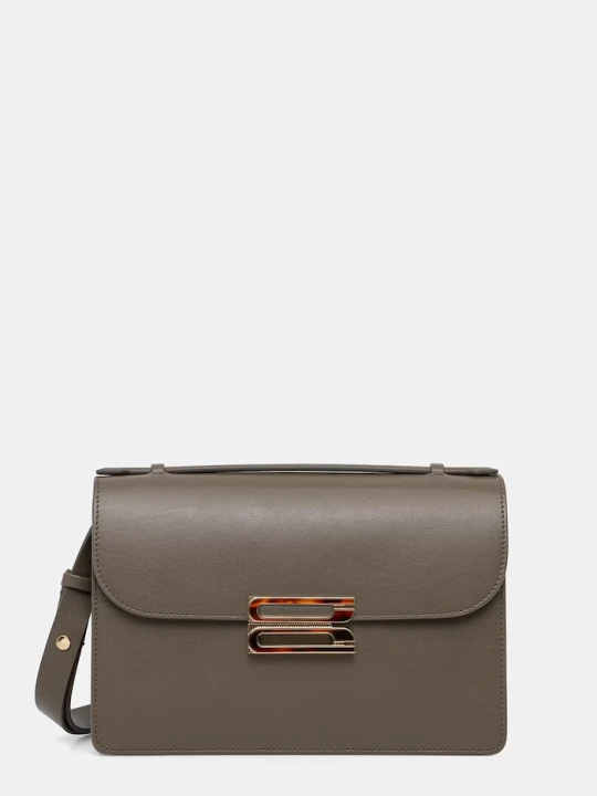 Zdjęcie produktu Victoria Beckham torebka crossbody damska skórzana Dorian brązowy