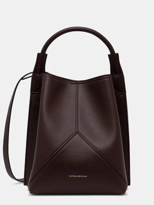 Zdjęcie produktu Victoria Beckham torebka damska skórzana Victoria bordowy
