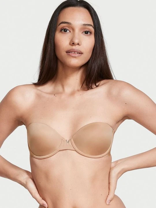 Zdjęcie produktu Victoria's Secret Bare Biustonosz lekko usztywniany bez ramiączek Sexy Illusions Strapless Beżowy