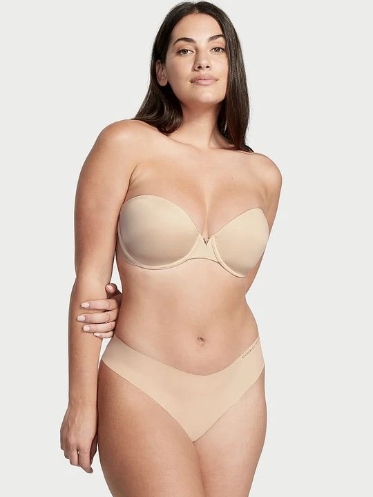 Zdjęcie produktu Victoria's Secret Bare Biustonosz lekko usztywniany bez ramiączek Strapless Beżowy