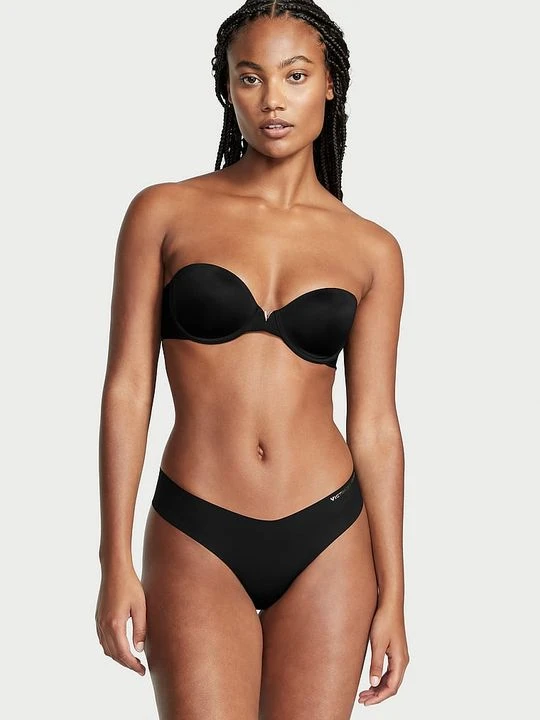 Zdjęcie produktu Victoria's Secret Bare Biustonosz lekko usztywniany bez ramiączek Strapless Czarny