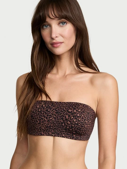 Zdjęcie produktu Victoria's Secret Bare Biustonosz push-up bez ramiączek i bez fiszbin Perfect Comfort Strapless Motyw zwierzęcy