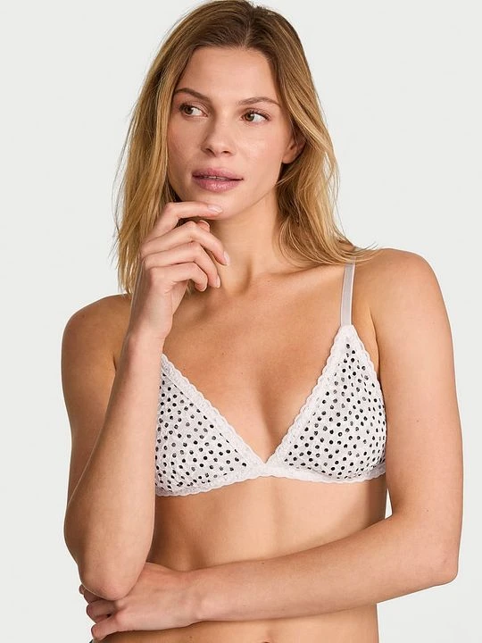 Zdjęcie produktu Victoria' Secret Biustonosz nieusztywniany braletka koronkowy Victoria's Secret Z nadrukiem