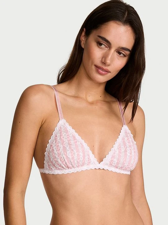 Zdjęcie produktu Victoria's Secret Biustonosz nieusztywniany braletka koronkowy Z nadrukiem