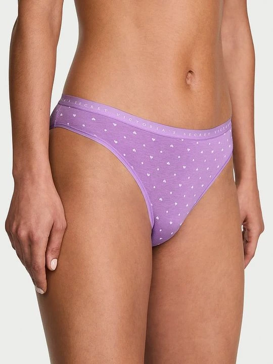 Zdjęcie produktu Victoria's Secret Majtki bawełniane Bikini Z nadrukiem