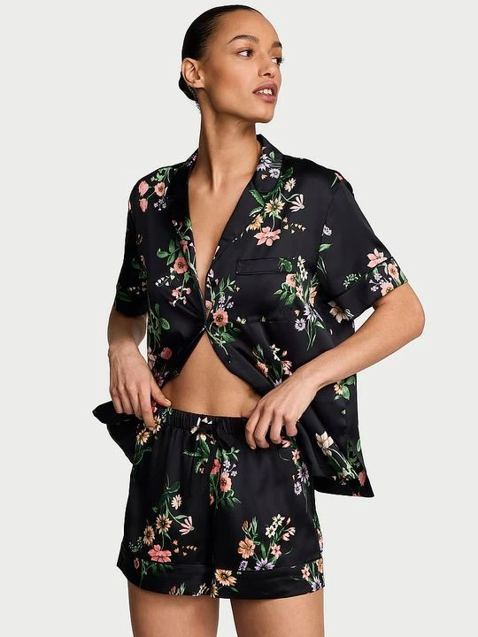 Zdjęcie produktu Victoria's Secret Piżama satynowa z szortami Signature