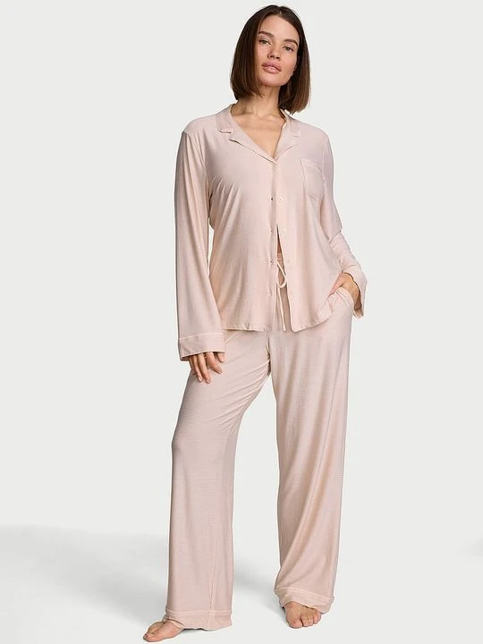 Zdjęcie produktu Victoria's Secret Piżama z modalu z długimi rękawami SoSoft Złoty