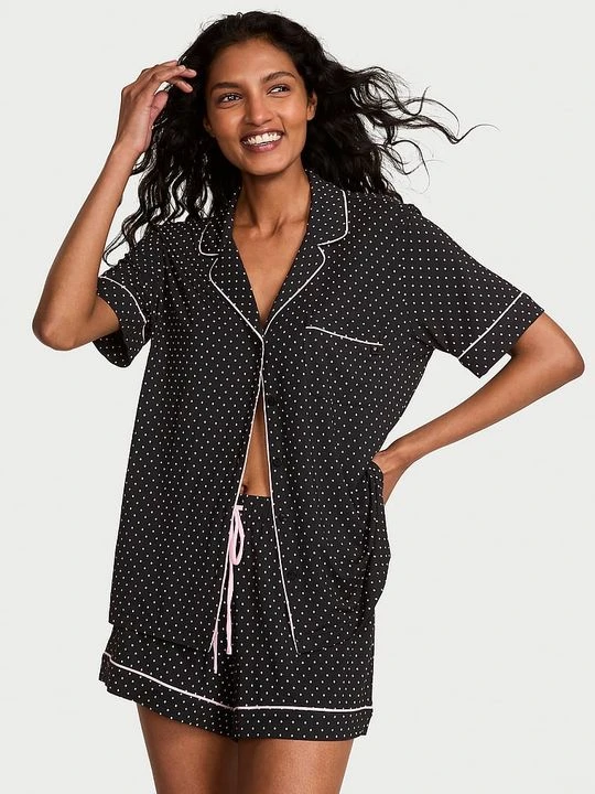 Zdjęcie produktu Victoria's Secret Piżama z modalu z szortami Z nadrukiem