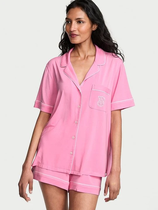 Zdjęcie produktu Victoria's Secret Piżama z modalu z szortami SoSoft Różowy