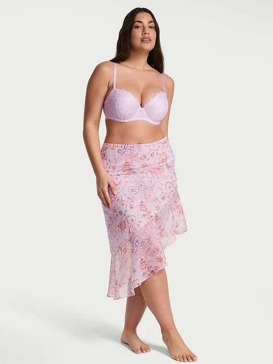 Zdjęcie produktu Victoria's Secret Spódnica szyfonowa asymetryczna midi Vintage Blossom