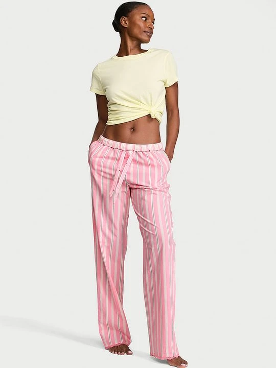 Zdjęcie produktu Victoria's Secret Spodnie od piżamy bawełniane Mix & Match Heritage Paski