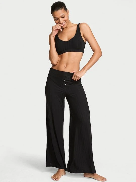 Zdjęcie produktu Victoria's Secret Spodnie z modalu do spania SoSoft Ultra-Fine Czarny