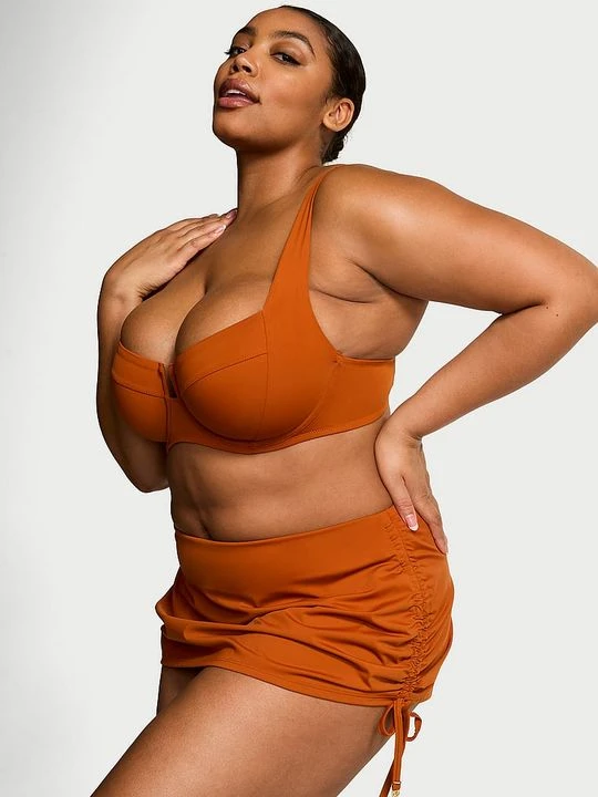 Zdjęcie produktu Victoria's Secret Swim Góra od bikini z mocno zabudowanymi miseczkami Essential Brązowy