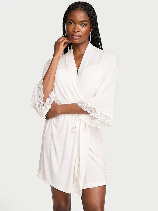 Zdjęcie produktu Victoria's Secret Szlafrok z modalu SoSoft Biały