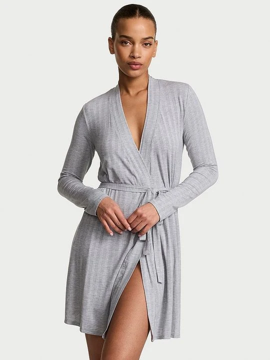 Zdjęcie produktu Victoria's Secret Szlafrok z modalu SoSoft Ultra-Fine Szary