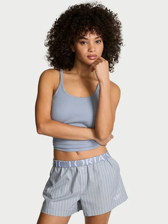 Zdjęcie produktu Victoria's Secret Szorty od piżamy bawełniane Mix & Match Heritage Paski