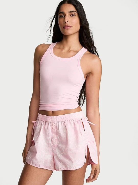 Zdjęcie produktu Victoria's Secret Szorty od piżamy bawełniane Mix & Match Heritage Z nadrukiem