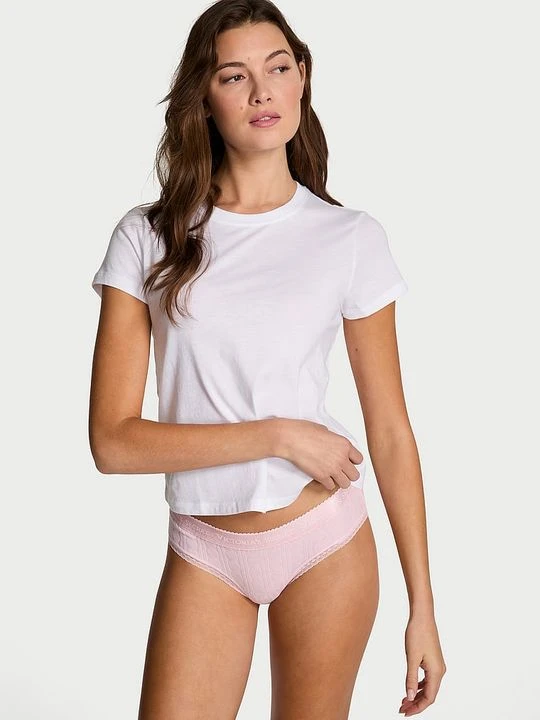 Zdjęcie produktu Victoria's Secret T-shirt bawełniany do spania Mix & Match Biały