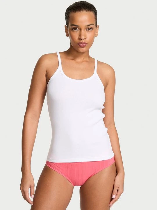 Zdjęcie produktu Victoria's Secret Top bawełniany do spania Mix & Match Biały