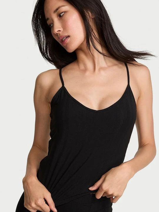 Zdjęcie produktu Victoria's Secret Top z modalu do spania SoSoft Ultra-Fine Czarny