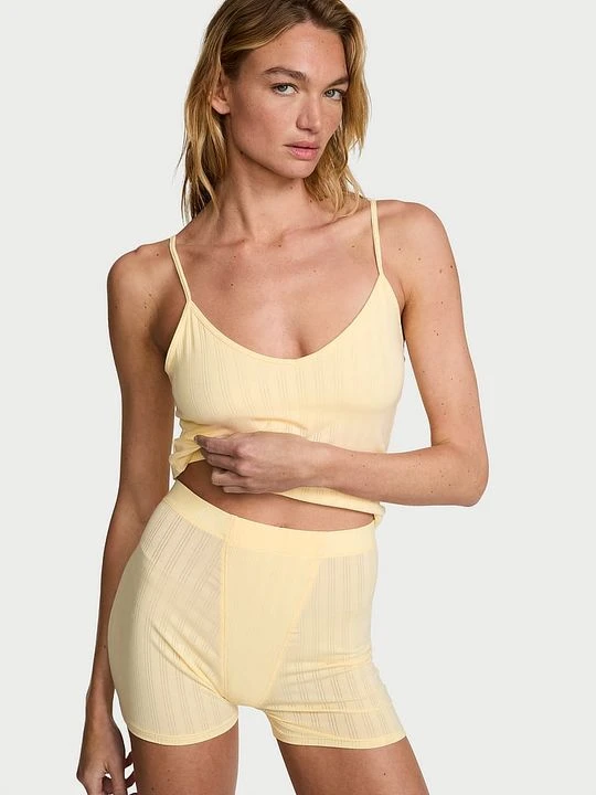 Zdjęcie produktu Victoria's Secret Top z modalu do spania SoSoft Ultra-Fine Żółty