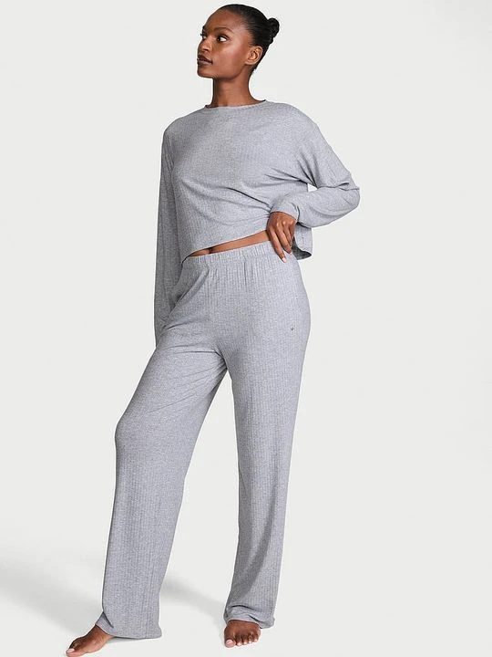 Zdjęcie produktu Victoria's Secret Zestaw z modalu - sweter i spodnie SoSoft Lounge Szary
