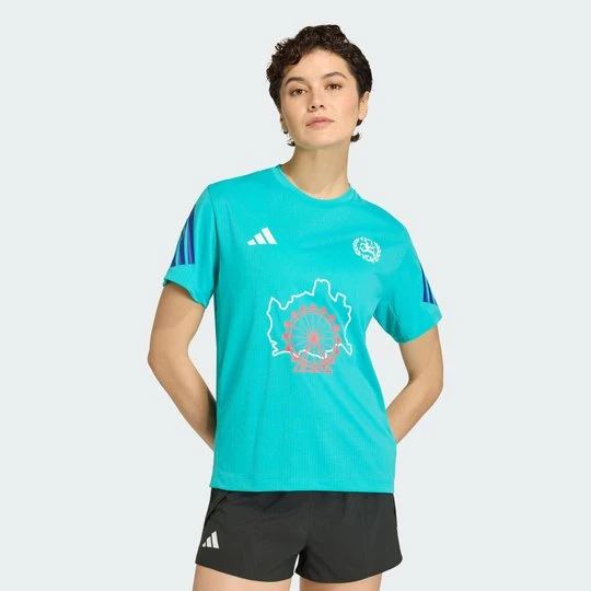 Zdjęcie produktu Vienna Marathon Running Event T-Shirt Short Sleeve Adidas Shock Green