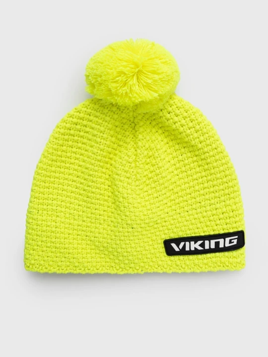 Zdjęcie produktu Viking czapka z pomponem z wełną Berg Gore-Tex żółty