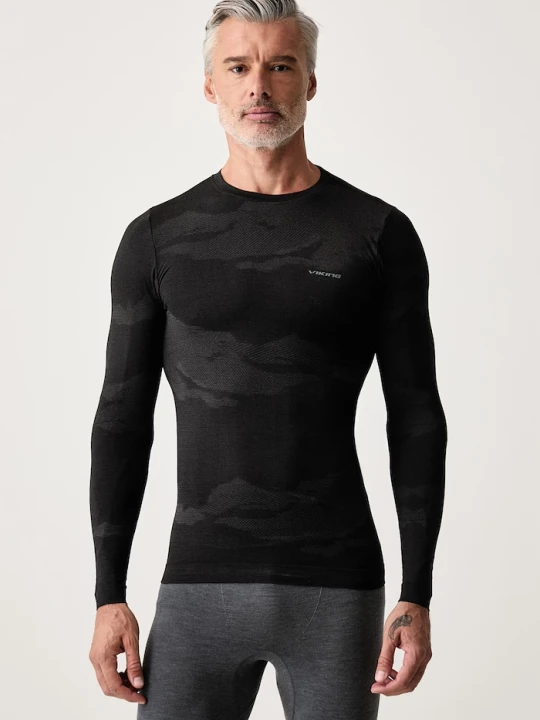 Zdjęcie produktu Viking longsleeve funkcyjny męski z wełną Gasher czarny
