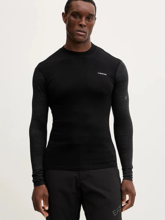 Zdjęcie produktu Viking longsleeve funkcyjny z dodatkiem wełny Novena czarny