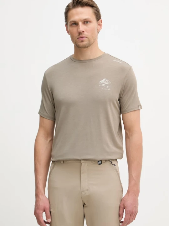 Zdjęcie produktu Viking T-shirt trekkingowy męski z wiskozą Lenta Bamboo brązowy