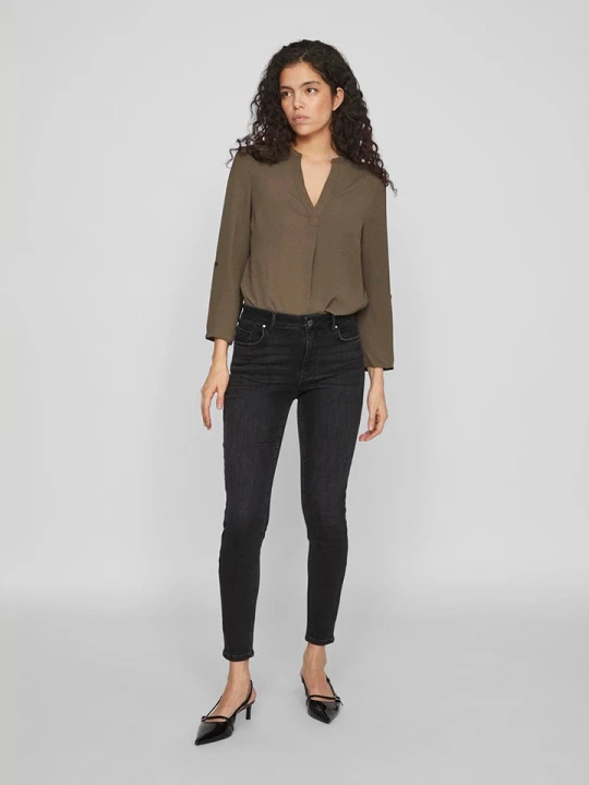 Zdjęcie produktu Vila Dżinsy - Skinny fit - w kolorze czarnym rozmiar: S / L30