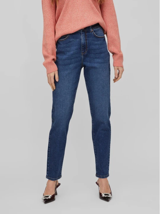 Zdjęcie produktu Vila Jeansy Naomi 14080820 Granatowy Mom Fit