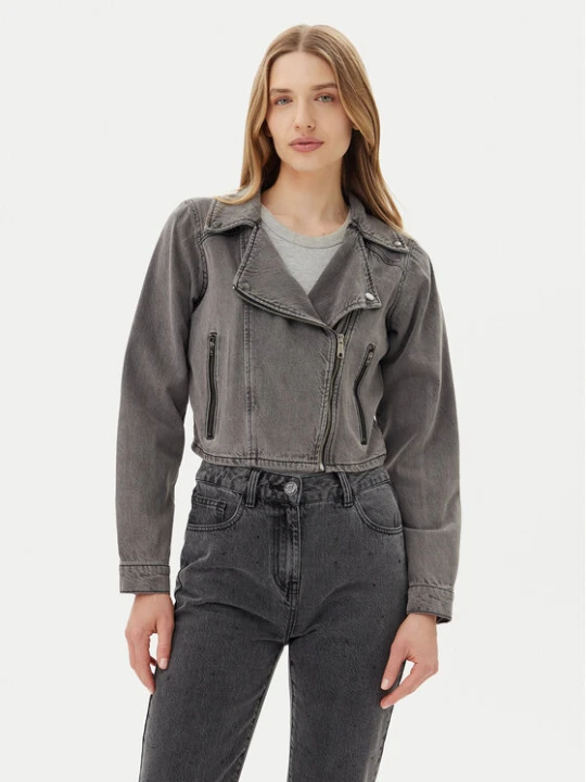 Zdjęcie produktu Vila Kurtka jeansowa Kiki 14104772 Szary Regular Fit