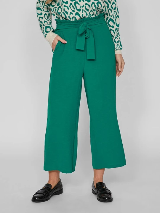 Zdjęcie produktu Vila Spodnie w kolorze zielonym rozmiar: 34