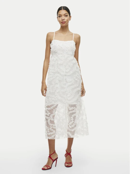 Zdjęcie produktu Vila Sukienka koktajlowa Leonora 14104320 Biały Loose Fit