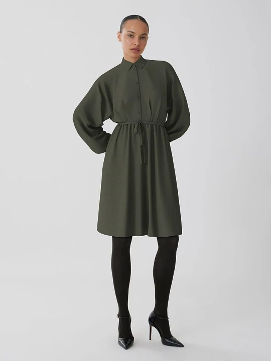 Zdjęcie produktu Vila Sukienka "Visurashil" w kolorze khaki rozmiar: 38