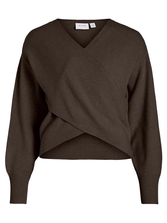 Zdjęcie produktu Vila Sweter w kolorze brązowym rozmiar: XL