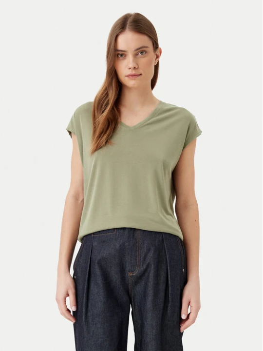 Zdjęcie produktu Vila T-Shirt Modala 14074847 Zielony Regular Fit