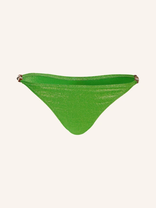 Zdjęcie produktu Vilebrequin Dół Od Bikini Trójkątnego Flaka Z Brokatową Przędzą I Ozdobnymi Perełkami gruen