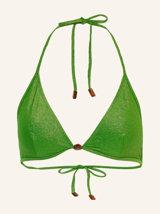Zdjęcie produktu Vilebrequin Dół Od Bikini Trójkątnego Flette Z Brokatową Przędzą I Ozdobnymi Perełkami gruen