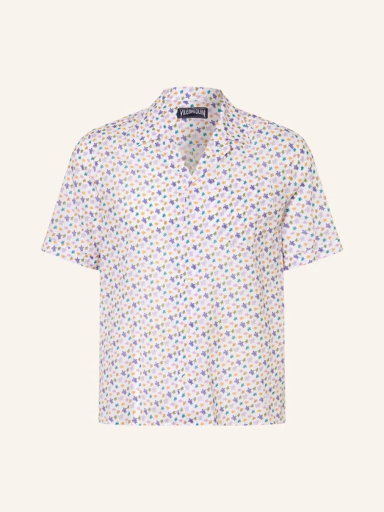 Zdjęcie produktu Vilebrequin Koszula Wypoczynkowa Micro Ronde Des Tortues O Kroju Slim Fit lila purpurowy