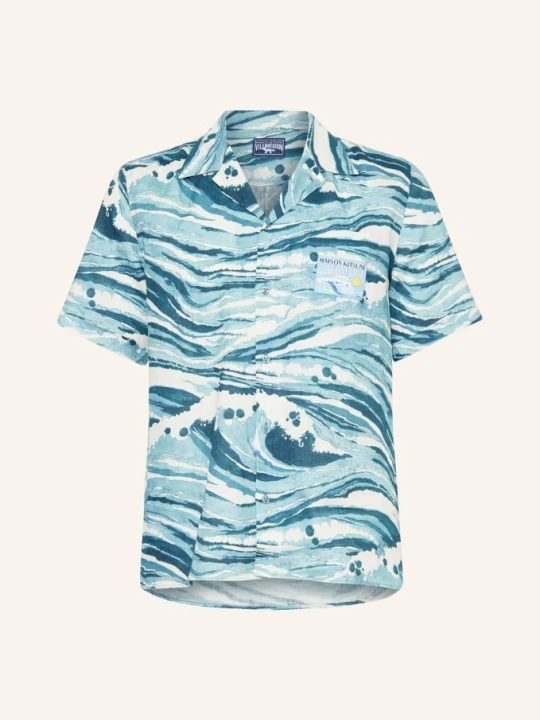 Zdjęcie produktu Vilebrequin Koszula Z Klapami Charli Regular Fit Z Lnu blau
