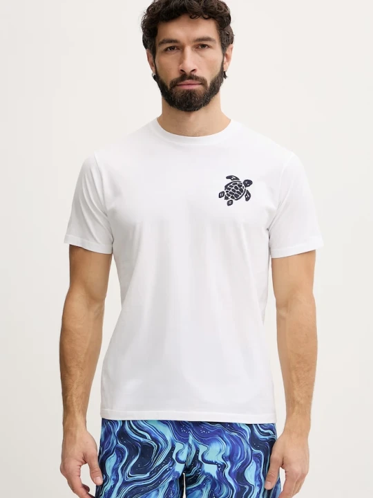 Zdjęcie produktu Vilebrequin t-shirt męski bawełniany PARTISOL biały