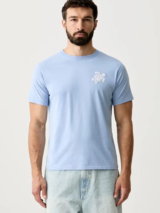 Zdjęcie produktu Vilebrequin T-shirt męski bawełniany PARTISOL niebieski