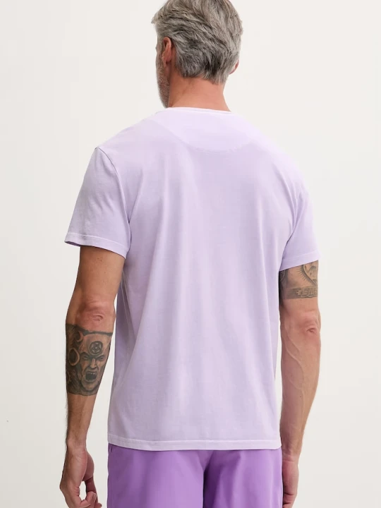 Zdjęcie produktu Vilebrequin T-shirt męski bawełniany TANGI fioletowy