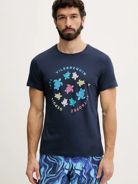 Zdjęcie produktu Vilebrequin t-shirt męski THOM granatowy