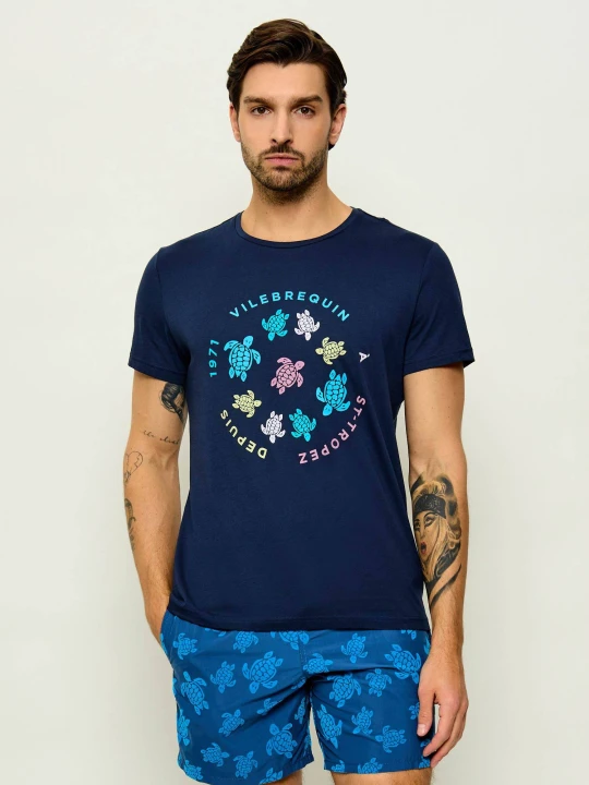 Zdjęcie produktu Vilebrequin T-shirt THOM | Slim Fit granatowy