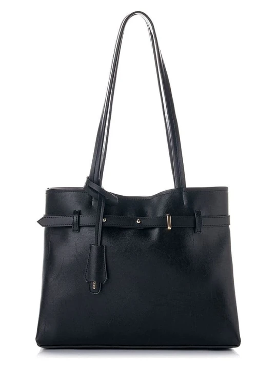 Zdjęcie produktu Vince Camuto Torebka "Catania" w kolorze czarnym - 35 x 28 x 12 cm rozmiar: onesize