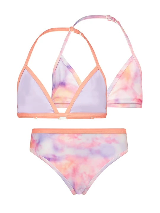 Zdjęcie produktu Vingino 3-częściowe bikini "Zamantha" w kolorze lawendowo-jasnoróżowo-pomarańczowym rozmiar: 116